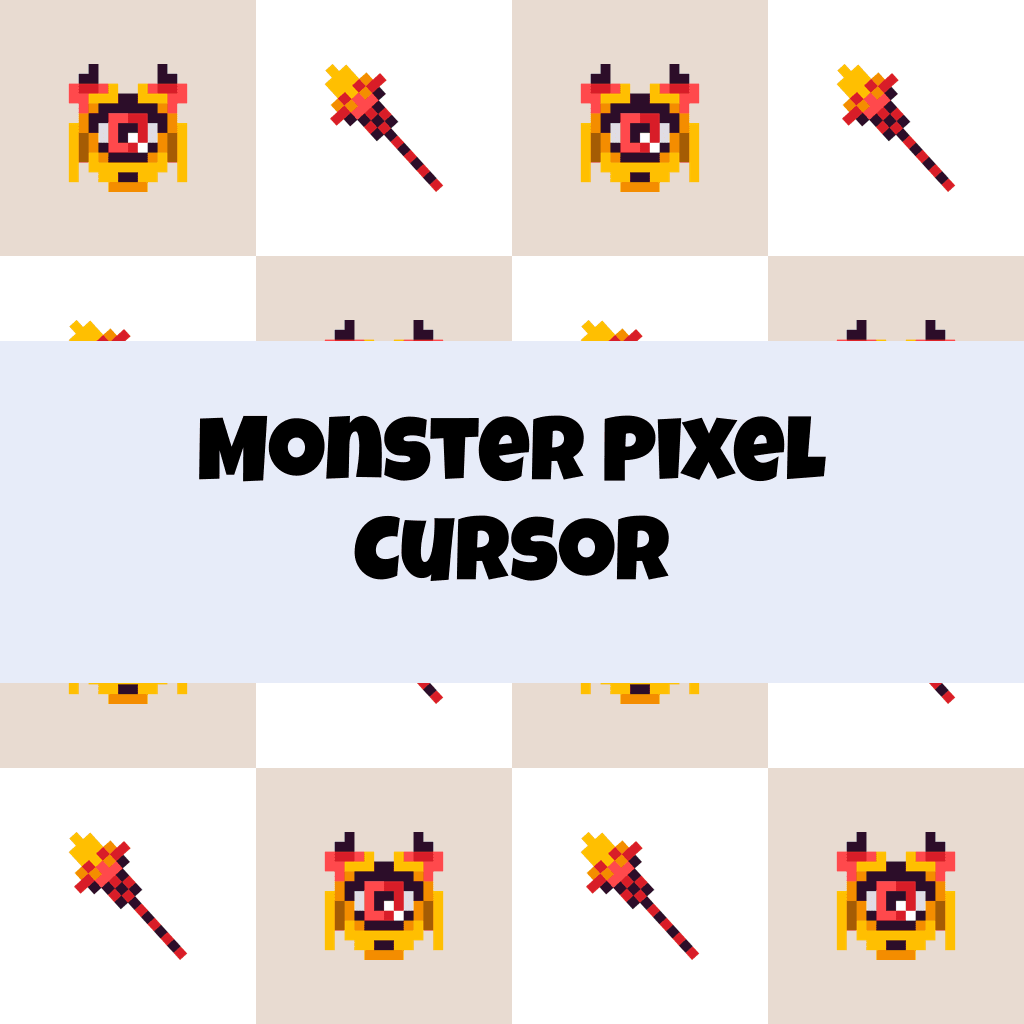 Preview Monster Pixel cursor custom cursor pack
